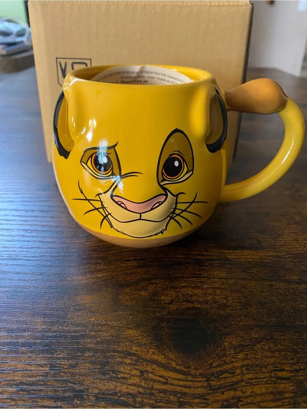 Disney The Lion King Simba Yellow Ceramic Mug